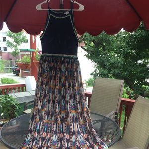 Long maxi top knitted dress